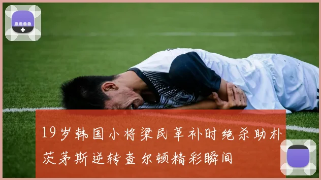 19岁韩国小将梁民革补时绝杀助朴茨茅斯逆转查尔顿精彩瞬间
